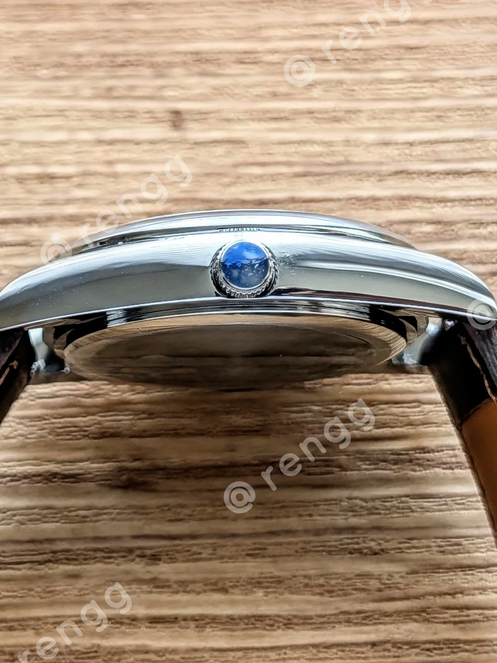 37mm Seiko Pink Dial Stainless Dress watch Mod Smooth Sweep Second